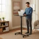 Mobilais galds portatīvajam datoram Modernhome, regulējams augstums, melns