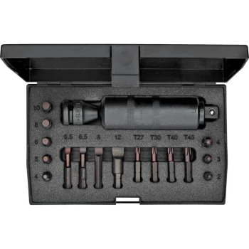 Gedore triecienskrūvgrieža komplekts 1/2", 18 gab.