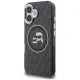Karl Lagerfeld IML Glitter Karl & Choupette MagSafe vāciņš iPhone 16, melns