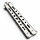 Saliekams Nerūsējošā Tērauda Kabatas Taktiskais Nazis Balisong, Sudraba