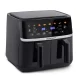 Berdsen BD-657 divkameru karsta gaisa friteris 10.2L 1700W, melns