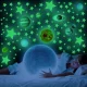 Fluorescējošas spīdošas zvaigžņu uzlīmes Planētas Kosmoss 453 gab