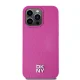 DKNY iPhone 15 Pro Max vāciņš Leather Monogram Pattern MagSafe, rozā