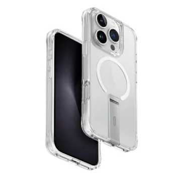 Uniq iPhone 16 Pro vāciņš Eleva ar Vertica statīvu, caurspīdīgs