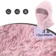 Slēpošanas balaklava Qunature Arctic Velvet, M izmērs, rozā