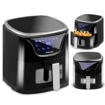 Berdsen BD-652 5L beztauku fritēra, 1500W, melna/sudraba