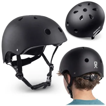 Sporta aizsargķivere Soke XS (48-50 cm), melna matēta