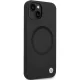 BMW iPhone 14 vāciņš Signature Liquid Silicone MagSafe, melns