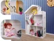 LULILO CALLA 2-in-1 Bērnu grāmatu plaukts un leļļu māja, 116 cm