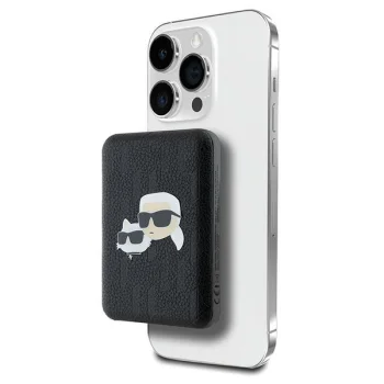 Ārējais akumulators Karl Lagerfeld KLPB5FPGKSKCHK 5000mAh MagSafe, melns