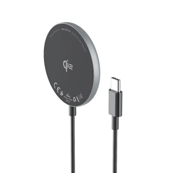 Wozinsky WQY1S 15W Qi2 bezvadu lādētājs, melns