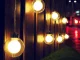 Saules bateriju dārza virtene 20 LED, silti balta