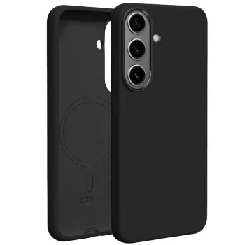 Etteri Silicone Mag vāciņš Samsung Galaxy S26, melns