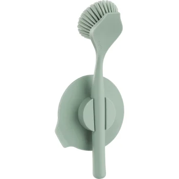 Brabantia izlietnes un trauku birste ar piesūcekņa turētāju, Jade Green