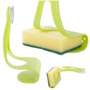 Virtuves organizators sūkļiem ar piesūcekni, 16x8x8 cm, dažādas krāsas