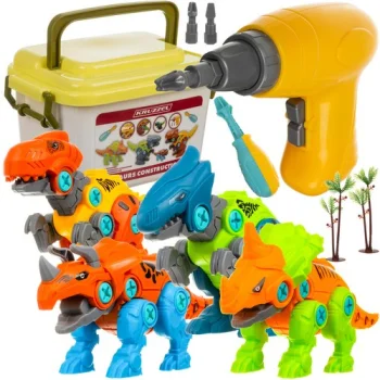 Kruzzel 00024723 konstruktors - dinozauri (4 vienā)