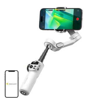 Aochuan X2 Standard Gimbal stabilizators viedtālruņiem, balts