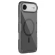 Nillkin Nature TPU Pro Magnetic vāciņš iPhone 17 Air ar MagSafe atbalstu, caurspīdīgi melns