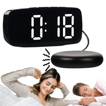 Elektronisks modinātājs ar vibrācijas paliktni un LED displeju