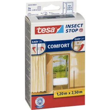 Tesa Insect Stop pretinsektu siets durvīm, 2 gab., 0,65 x 2,20 m, balts