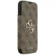 Guess Book 4G Metal Logo atverams vāciņš iPhone 18 Pro Max / 17 Pro Max, brūns
