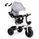 Ecotoys JM-322 bērnu trīsritenis ar 360° grozāmu sēdekli un jumtiņu, pelēks