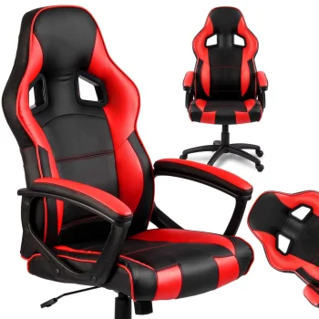 Ergonomisks geiminga biroja krēsls Sofotel Surmo, melns-sarkans