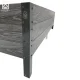 Paaugstinātā dārza dobe KLASIKA Woodlook L-veida, brūna, 146x146x30 cm