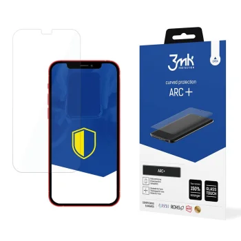 Apple iPhone 12 Mini Aizsargplēve uz Visu Ekrānu | 3MK ARC+ Protective Film Rounded Fullscreen Protector