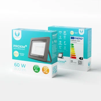 LED prožektors Forever Light PROXIM II 10W 4500K IP66, melns