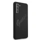 Guess Samsung Galaxy S21+ vāciņš Silicone Vintage Script, melns