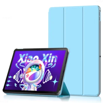 Lenovo Tab M10 Plus (3rd Gen) 10.6" (TB125FU, TB128FU) Tri-fold Stand PU Leather + TPU Book Case Cover, Blue |...