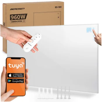 Berdsen BD-989 Infrasarkanais sildītājs ar Wi-Fi un pulti, 960W