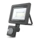 LED prožektors Forever Light Proxim II 10W 4500K PIR IP66, melns