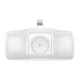 Ārējais akumulators Wozinsky WF16-YLS 5000 mAh 15W ar Lightning, USB-C vadu un Apple Watch lādētāju, balts