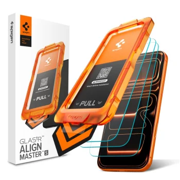 Spigen Glas.tR AlignMaster Slim 3-Pack Tempered Glass iPhone 17 Pro Max | Tempered Glass Screen Protector