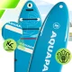 AquaPaddle Explorer Light Blue SUP dēlis ar sēdekli, 335x84x15 cm