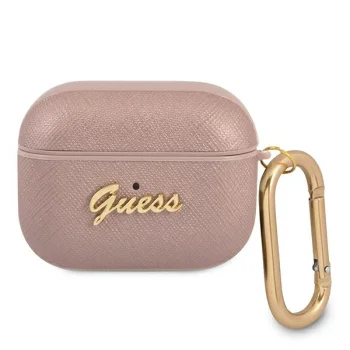Aizsargmaciņš Guess GUAPSASMP Apple AirPods Pro austiņām, rozā