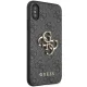 Guess 4G Big Metal Logo vāciņš Apple iPhone X/XS - Pelēks