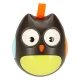 Bērnu Attīstošā Neapgāžamā Taktīlā Maņu Rotaļlieta Grabulis \"Pūce\", Melns | Kid\'s Tumbler Toy Rattle...