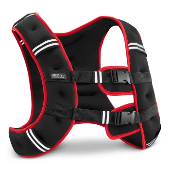 4FIZJO svara veste treniņiem 5 kg, melna/sarkana