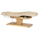 Elektriskā SPA kušete Sillon Relax, 63–87 cm, bēša ar gaiša koka pamatni