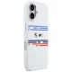 BMW M Silicon Horizontal Line MagSafe vāciņš iPhone 17 - Balts
