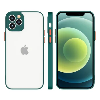 Milky Case silikona vāciņš Samsung Galaxy A42 5G, puscaurspīdīgs, tumši zaļš