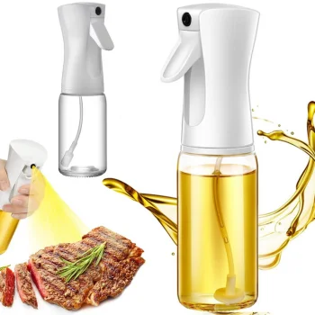 Stikla eļļas un etiķa izsmidzinātājs, 200 ml, Balts