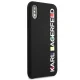 Karl Lagerfeld Glossy Bauhaus vāciņš Apple iPhone X / XS, Melns