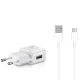 Sienas lādētājs Samsung EP-TA200EWE 15W USB-A ar USB-C kabeli, balts