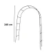 Metāla dārza pergola LUARO 240 x 140 cm, melna