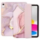 Tech-Protect iPad 10.9\" 2022 atverams vāciņš maciņš grāmatiņa SC Pen, Pink Marble