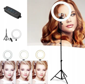 Pastāvīgās dienas gaismas komplekts ar statīvu + LED 60W | Tripod Mount + LED Ring Photo Video Light